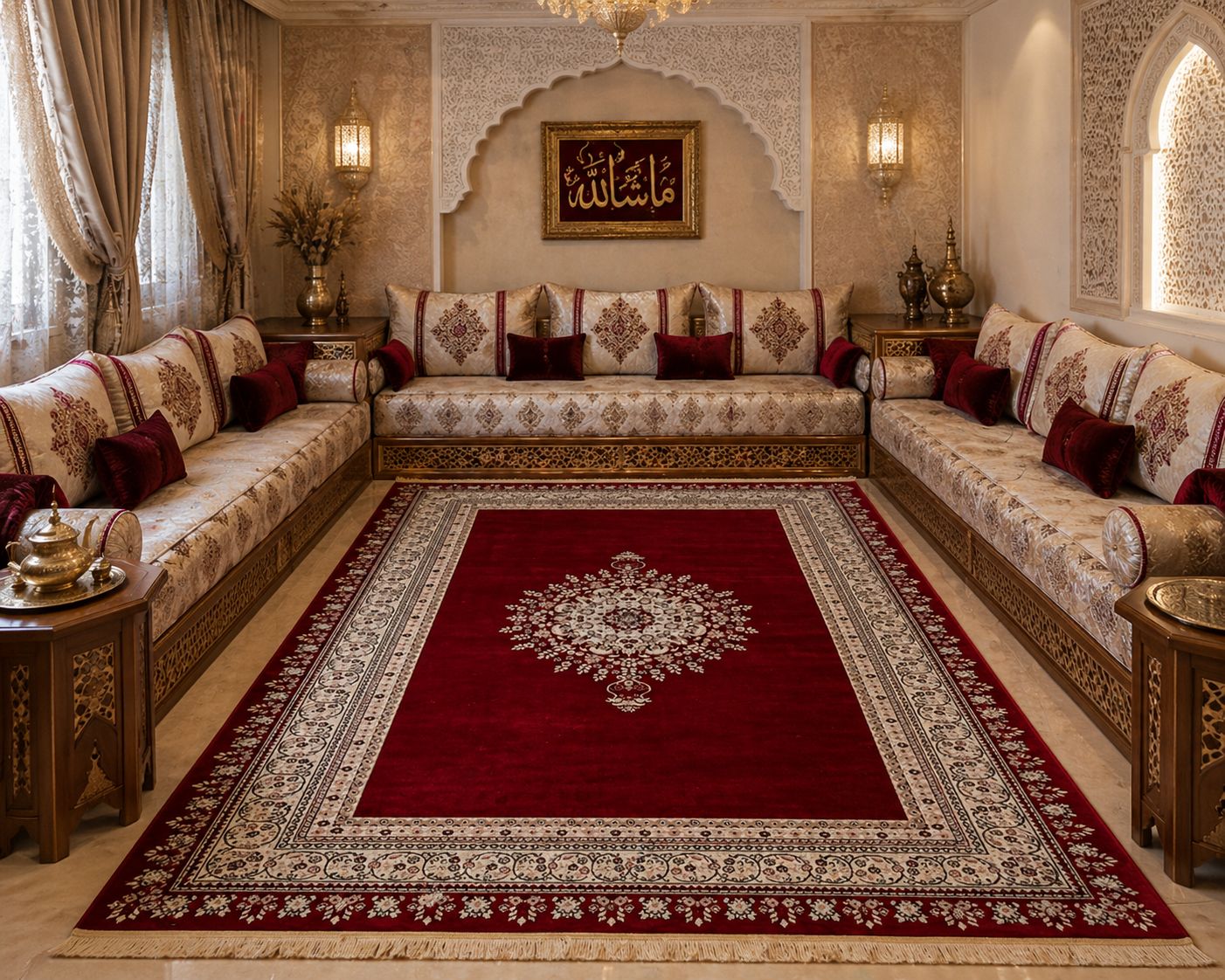 Tapis rouge maide in belgharia design istanbul